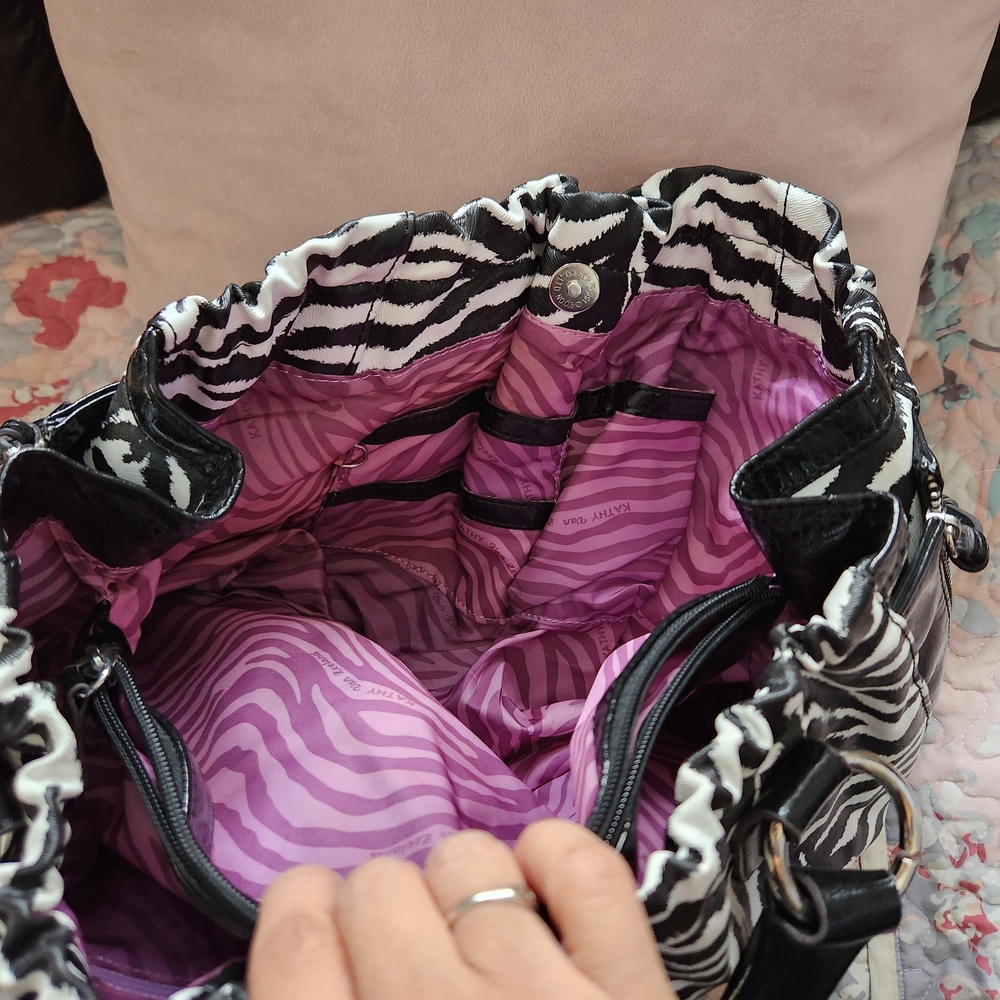 Kathy Van Zeeland Zebra Print Shoulder Bag - Picture 7 of 7